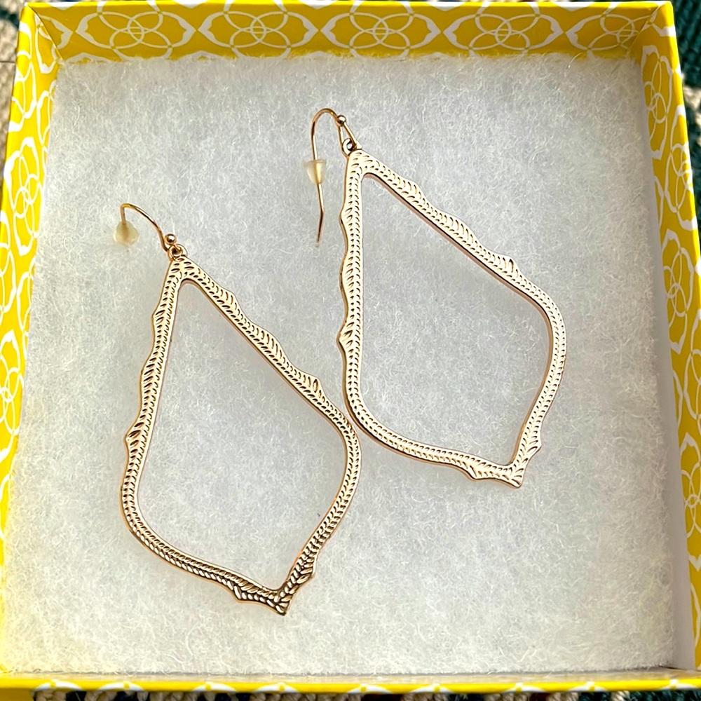 Kendra Scott gold earrings